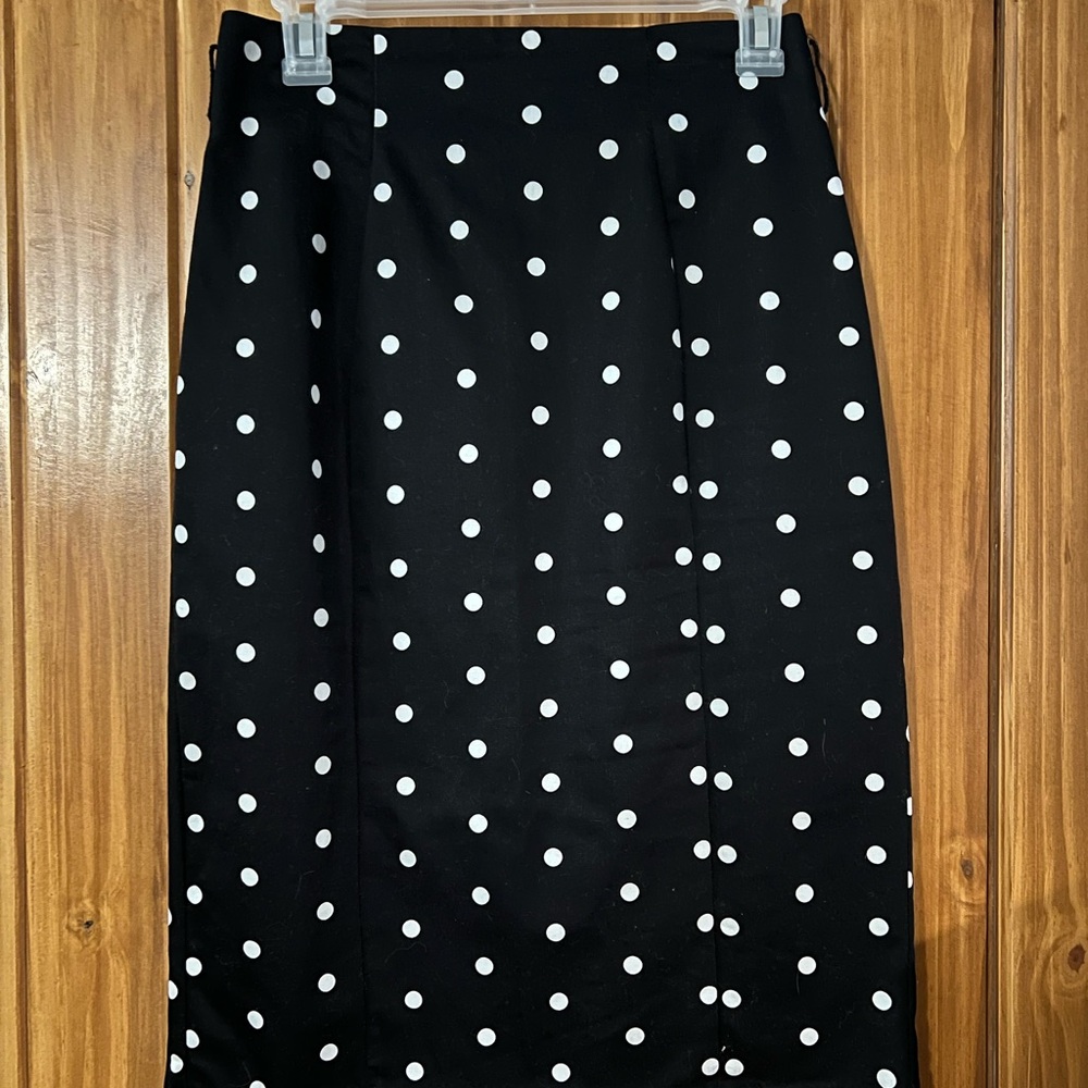 Polka Dot Pencil Skirt
